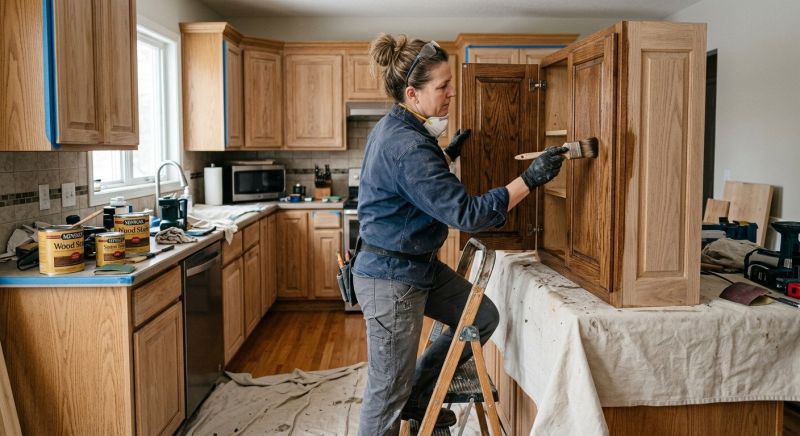 Cabinet Staining Service in Lafayette, IN