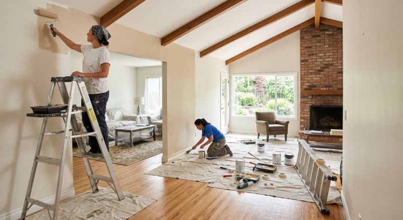 Accent Wall Painting in Wilmington, NC