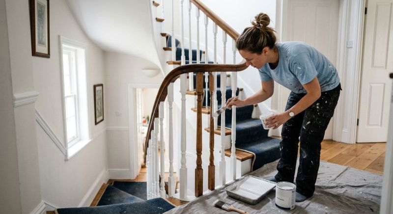 Banister Painting in Wilmington, NC