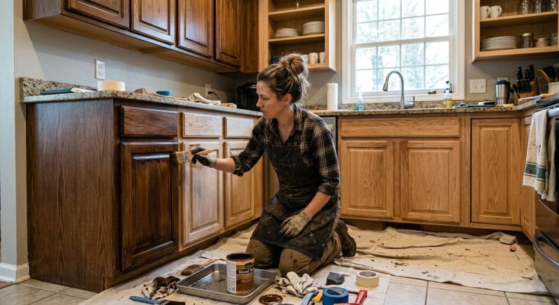 Built In Cabinetry Staining in Muncie, IN