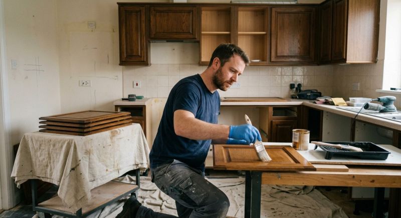 Cupboard Refinishing in Bloomington, IN