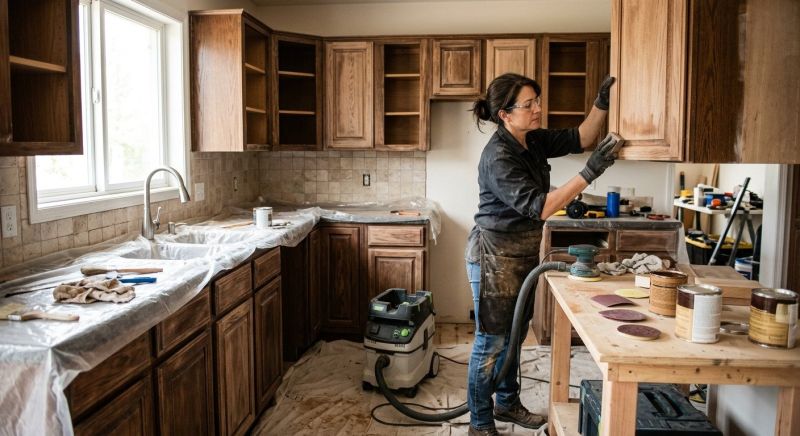 Cupboard Refinishing in Dayton, OH