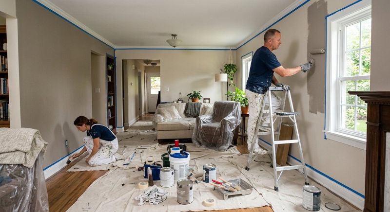 House Interior Painting in Kansas City, KS