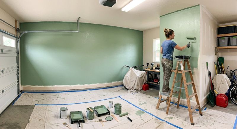 Interior Garage Painting in Wilmington, NC