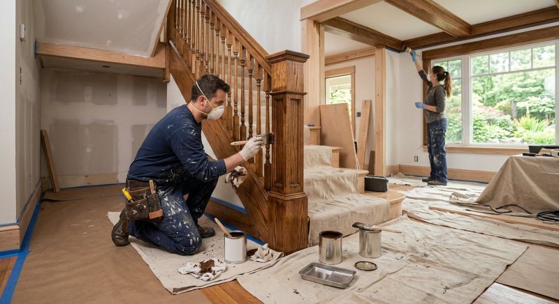 Interior Steps Painting in Wilmington, NC