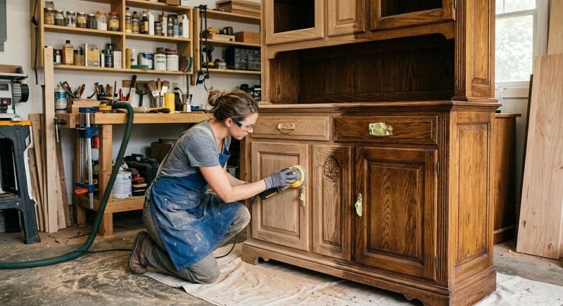 Oak Cabinet Refinishing in Dayton, OH