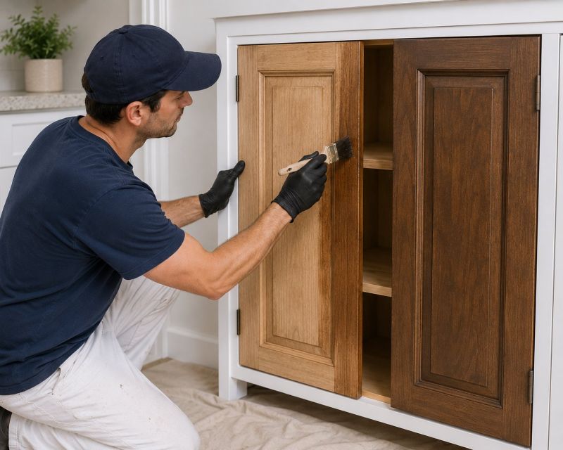 Oak Cabinet Refinishing in Lafayette, IN