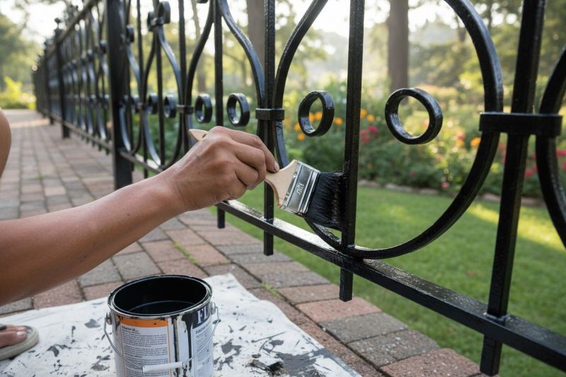 Pool Fence Painting in Waco, TX