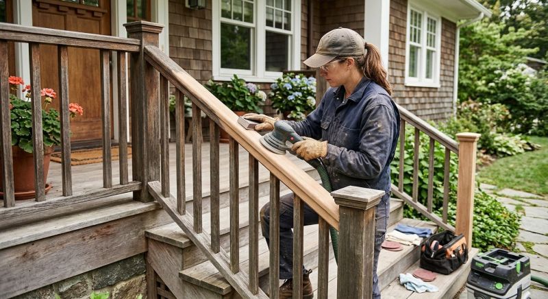 Railing Staining in Waco, TX