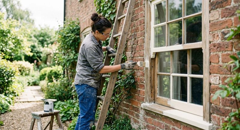 Sash Painting in Waco, TX