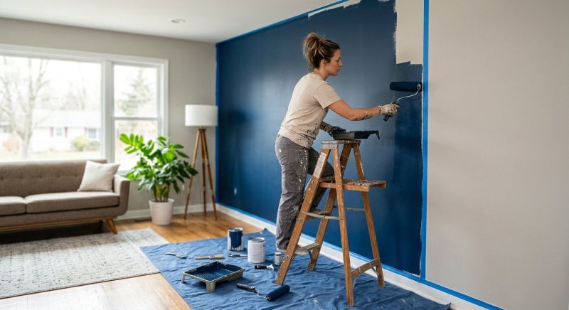 Textured Wall Painting in Wilmington, NC