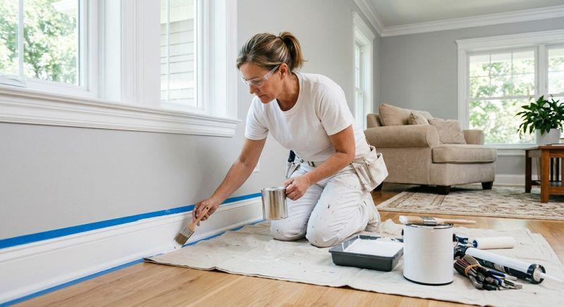 Wainscoting Painting in Waco, TX