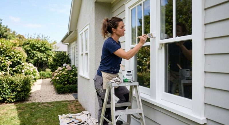 Window Frame Painting in Waco, TX
