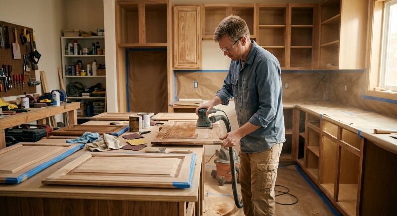 Wood Cabinet Refinishing in Lafayette, IN